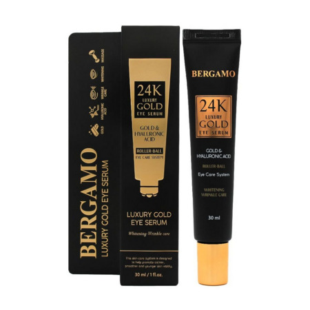Bergamo 24K Luxury Gold Eye Serum Αντιγηραντικός Ορός Ματιών 30ml