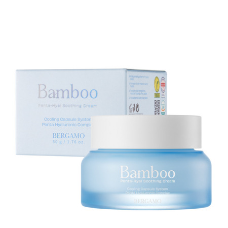 Bergamo Bamboo Penta-Hyal Soothing Cream Ενυδατική Κρέμα με Ελαφριά, Μεταξένια Υφή 50g