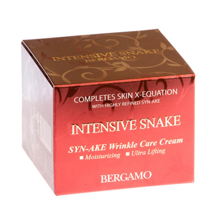 Bergamo Intensive Snake SYN-AKE Wrinkle Care Cream Αντιρυτιδική Κρέμα με Δηλητήριο Φιδιού 50ml