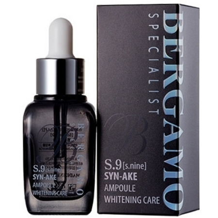 Bergamo Specialist S.9 SYN-AKE Ampoule Whitening Care Ορός Ανόρθωσης Προσώπου με Δηλητήριο Φιδιού 30ml