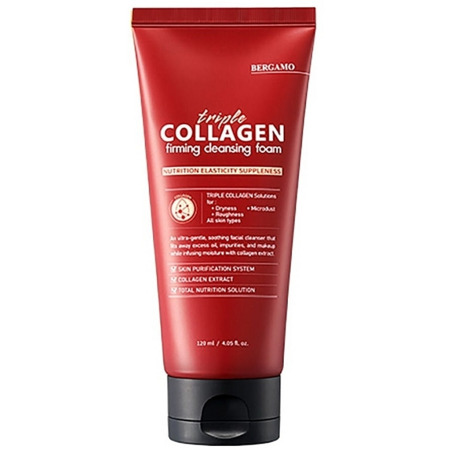 Bergamo Triple Collagen Firming Cleansing Foam Επαναστατικός Αφρός Καθαρισμού για το Πρόσωπο 120ml