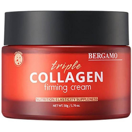 Bergamo Triple Collagen Firming Cream Αντιγηραντική Κρέμα Προσώπου με Τριπλό Κολλαγόνο 50g